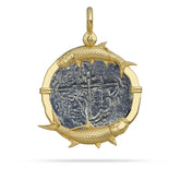Atocha Coin with Tarpon Gold Bezel
